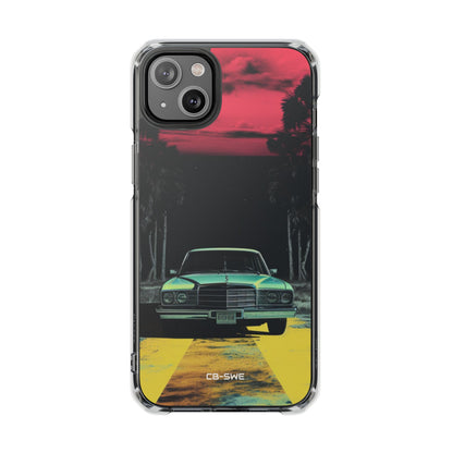 Retro Futuristic Nightscape iPhone Case - Impact