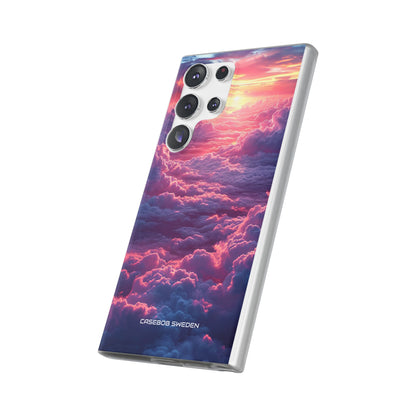 Pink Purple Clouds - Flexi Samsung S23 Phone Case