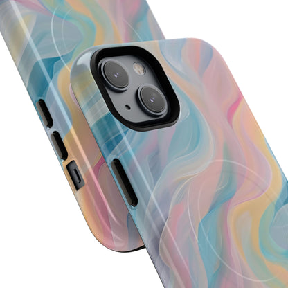 Dreamy Pastel Swirls - Tough + MagSafe® iPhone 14 Phone Case