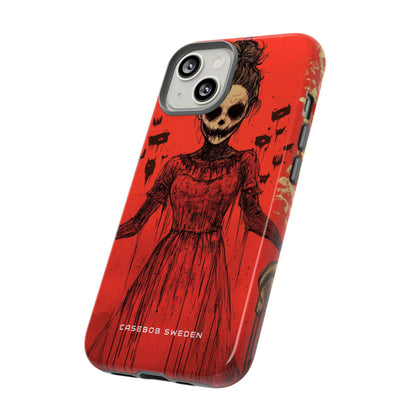 Haunting Scarlet Descent iPhone 14 - Tough Phone Case