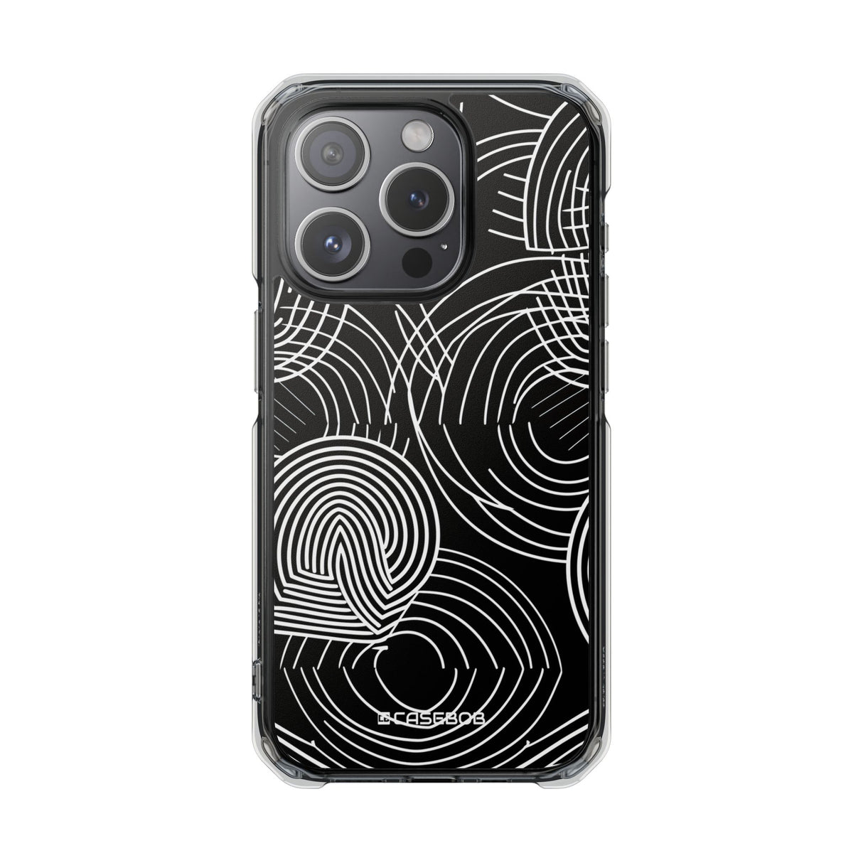 Kompliziertes Labyrinth – Handyhülle für iPhone (Clear Impact – Magnetisch) 