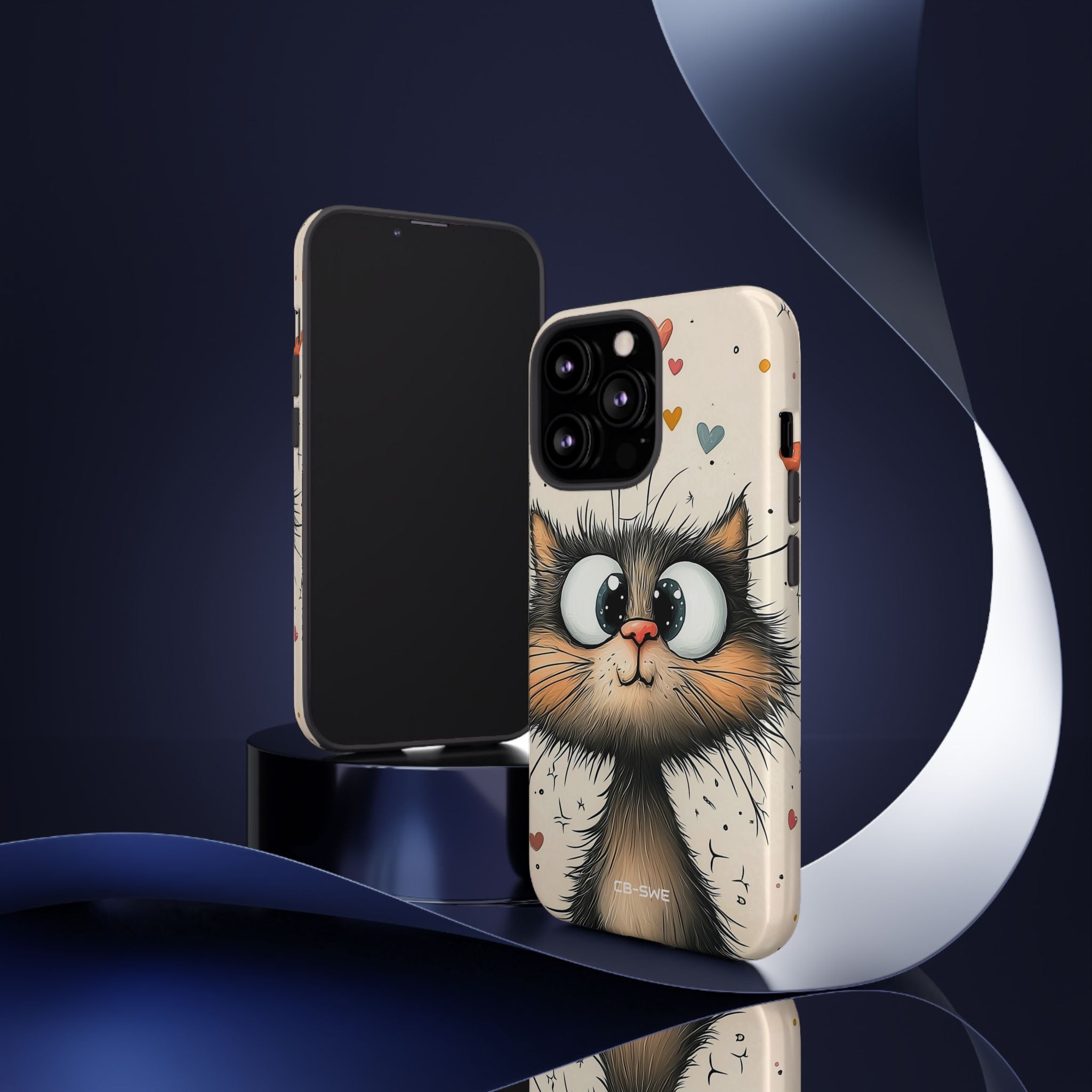 Whimsical Cat Smiles - iPhone Case