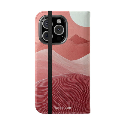 White Orb Dunes - iPhone 16 Pro Case - Wallet