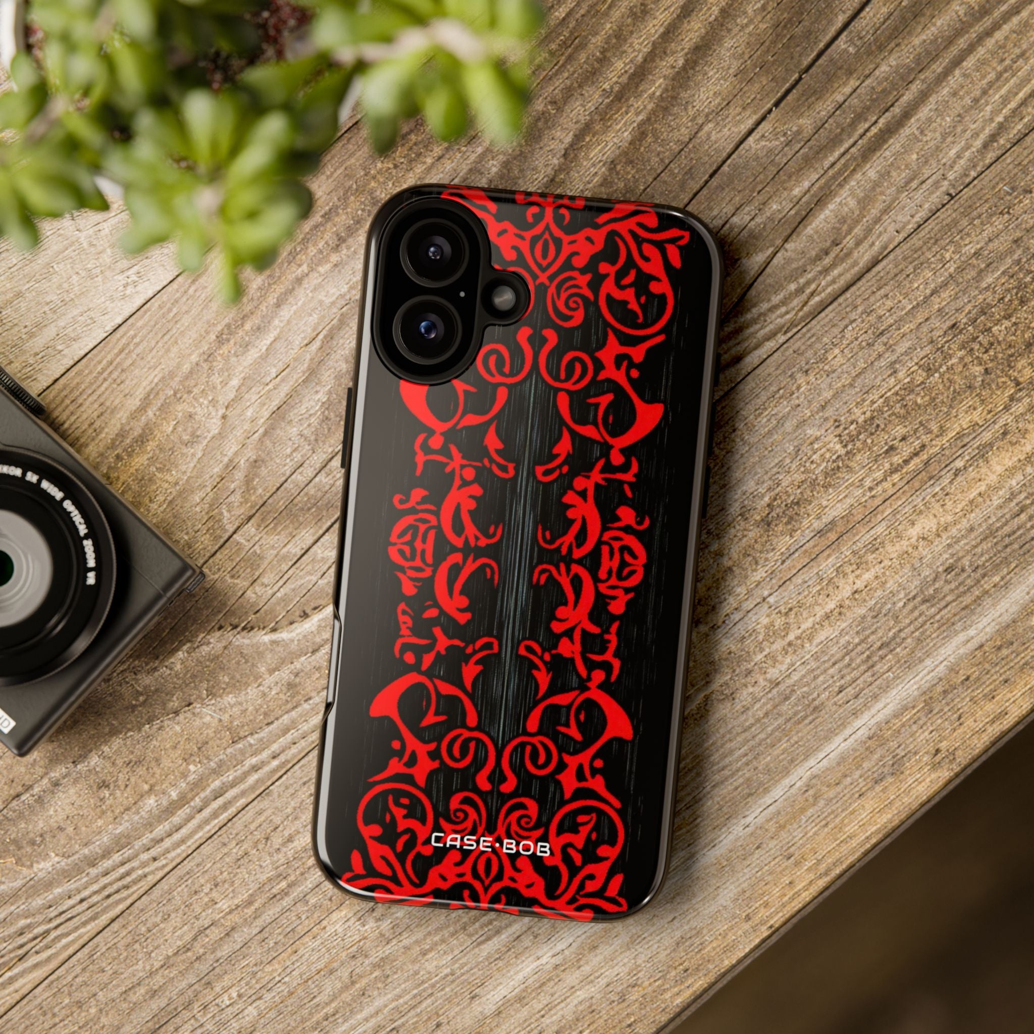 Crimson Orchid iPhone 16 Plus Case - Tough