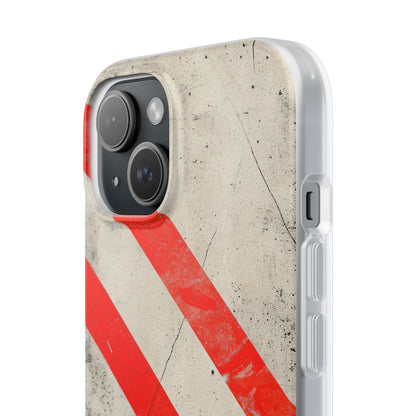 Striker Crimson Stripes iPhone 15 - Flexi Phone Case