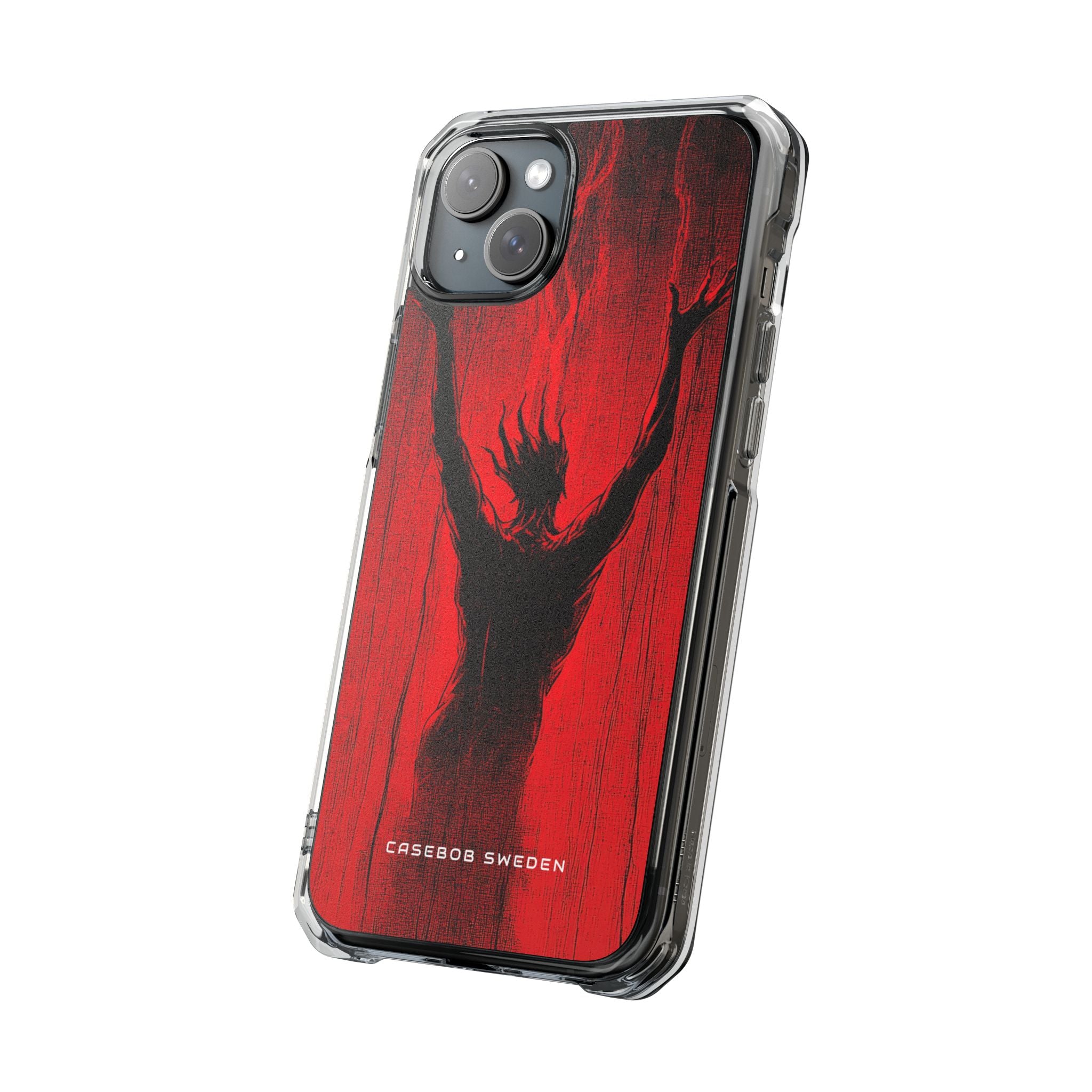 Crimson Despair iPhone 15 - Clear Impact Phone Case