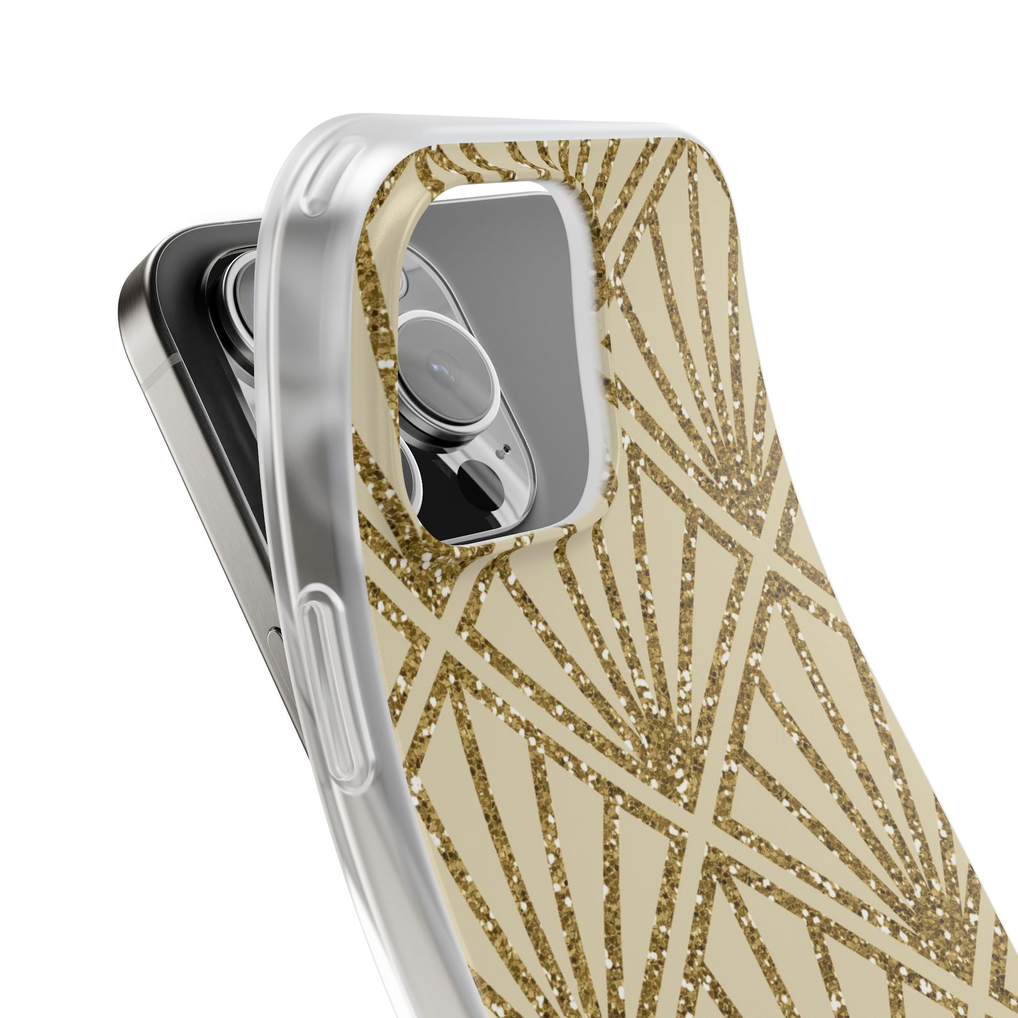 Gold Diamond Radiance iPhone 16 Pro Max Case - Soft