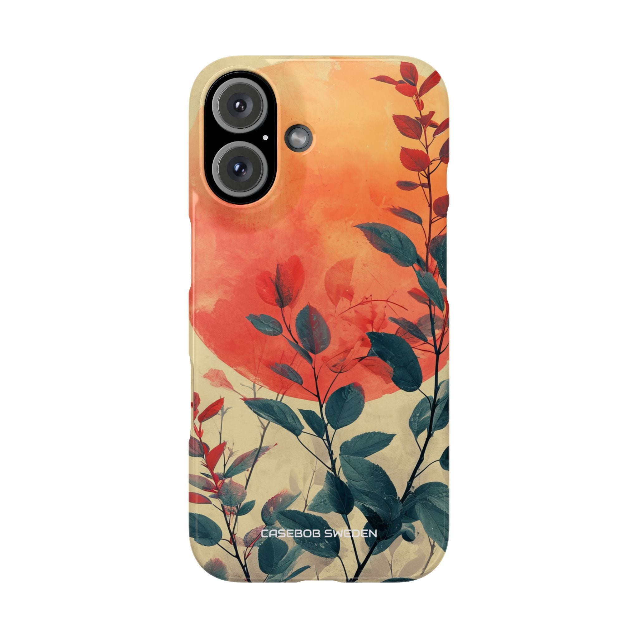 Orange Sun Harmony - Slim iPhone 16 Phone Case