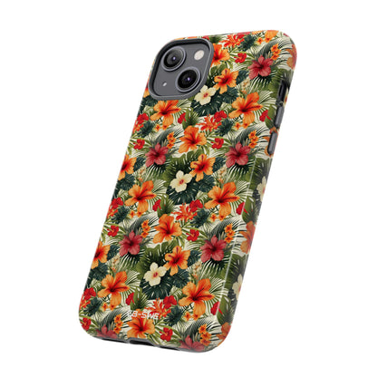 Tropical Blooms Flourish - iPhone Case