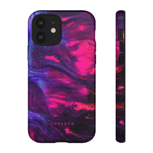 Deep Purple Ink Art - Protective Phone Case