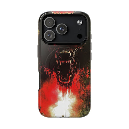 Crimson Wolf iPhone 17 Pro Case - Tough+