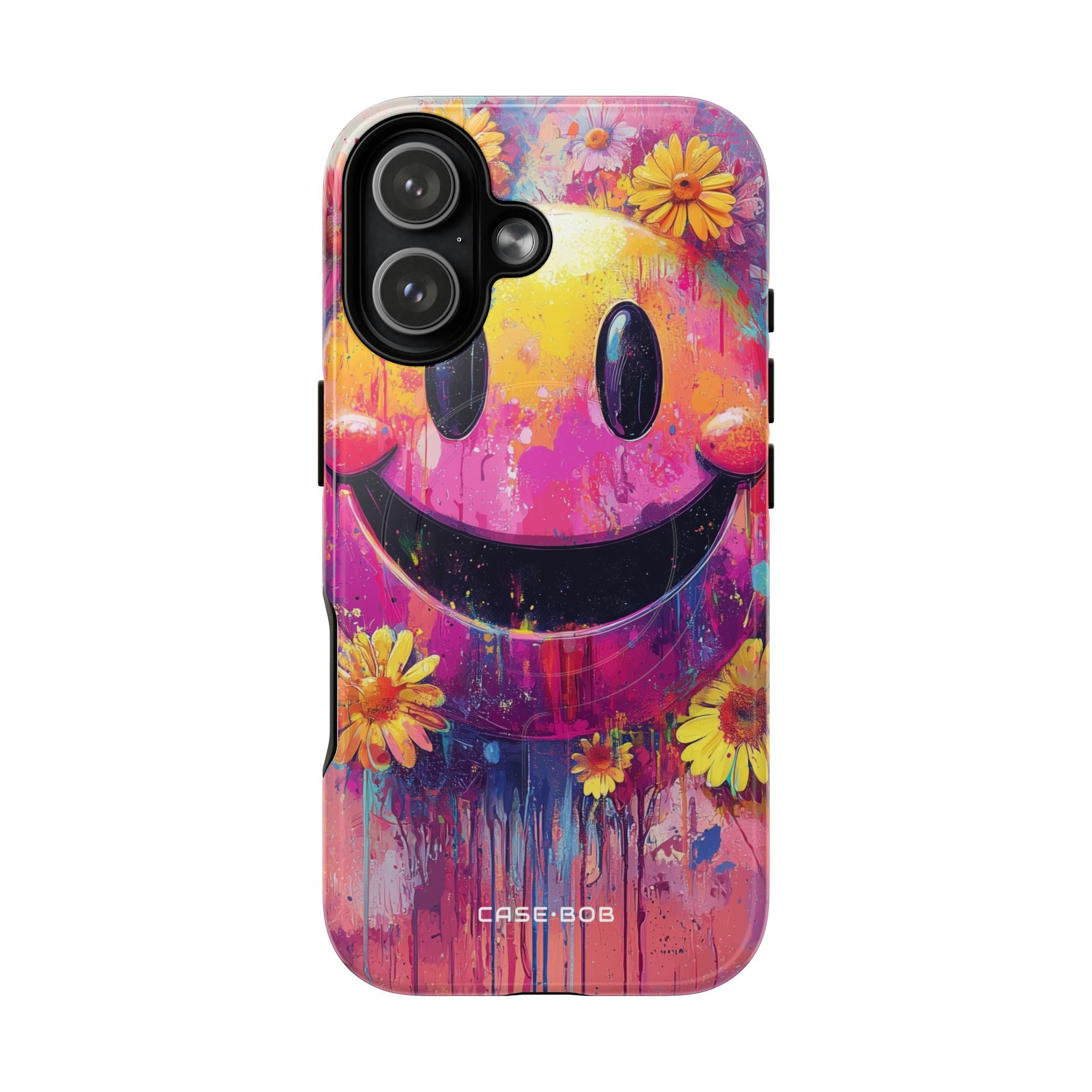 Smiley Bloom iPhone 17 Case - Tough+