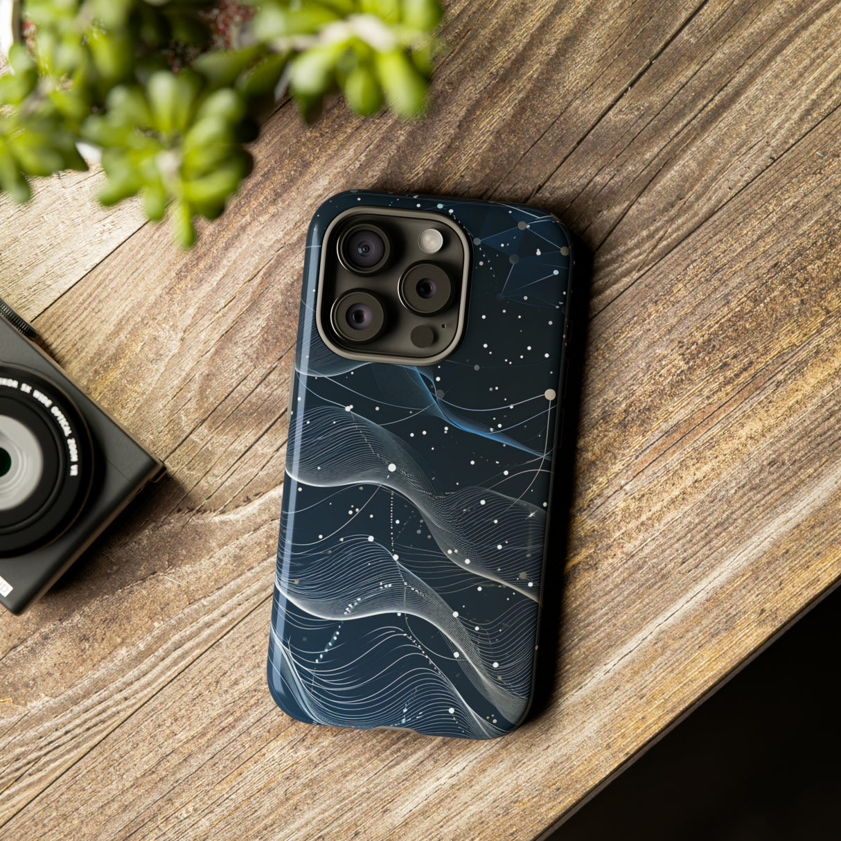 Connectivity Wave: Network Gradient - Protective Phone Case