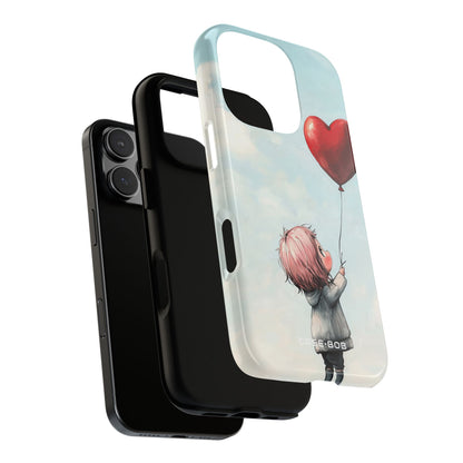 Heart Balloon Glow iPhone 16 Pro Case - Tough