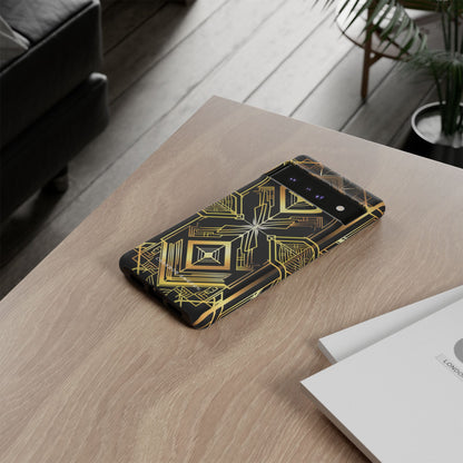 Golden Geometric Opulence Google Pixel 6 - Tough Phone Case