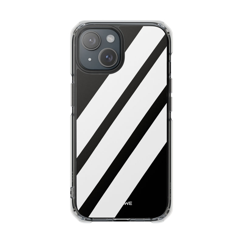 Monochrome Diagonal Symmetry iPhone Case - Impact