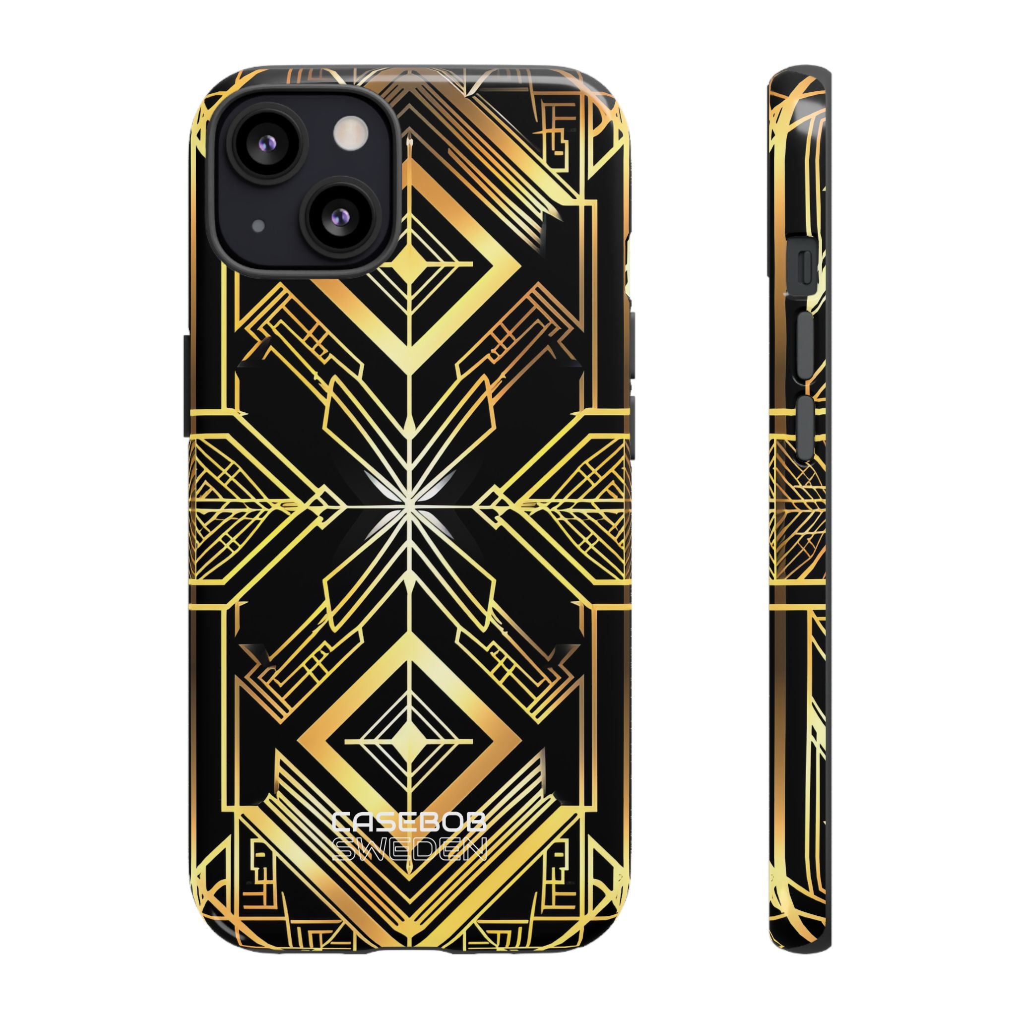 Golden Geometric Symphony iPhone 13 - Tough