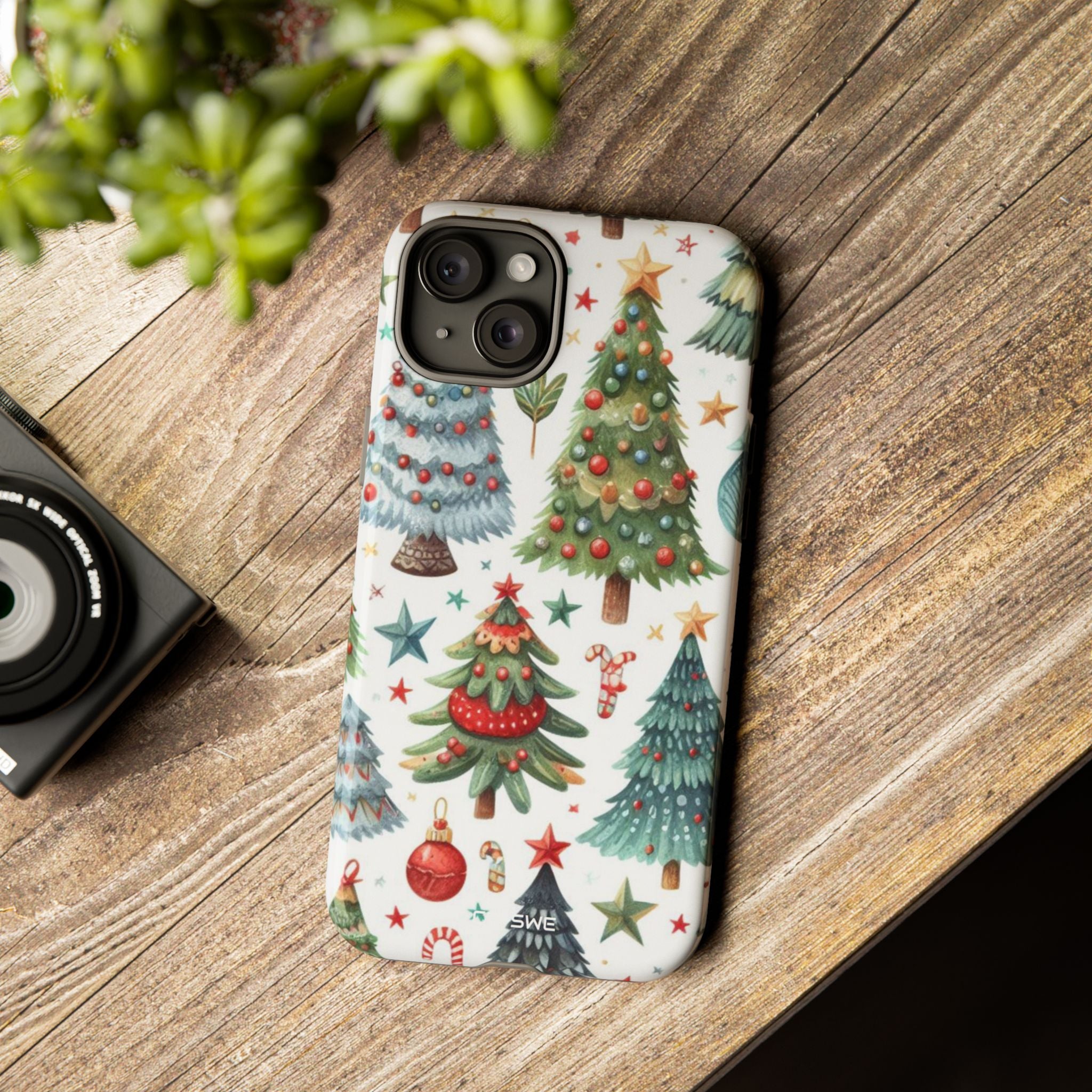 Whimsical Trees Sparkle - iPhone Case