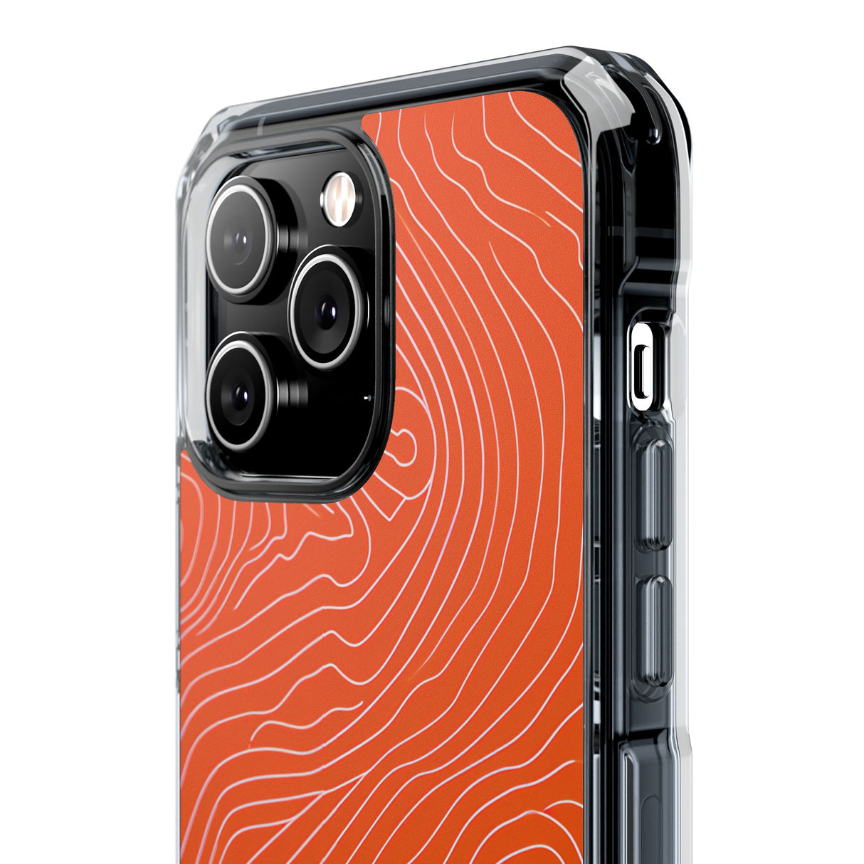 Pantone Tangerine Design | Handyhülle für iPhone (Clear Impact Case – magnetisch)