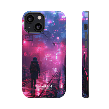 Neon Shadow City iPhone 13 - Tough