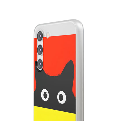 Peekaboo Cat Crimson Samsung S23 Plus Case - Soft