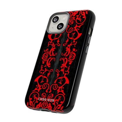 Crimson Spiral iPhone 14 Case - Tough