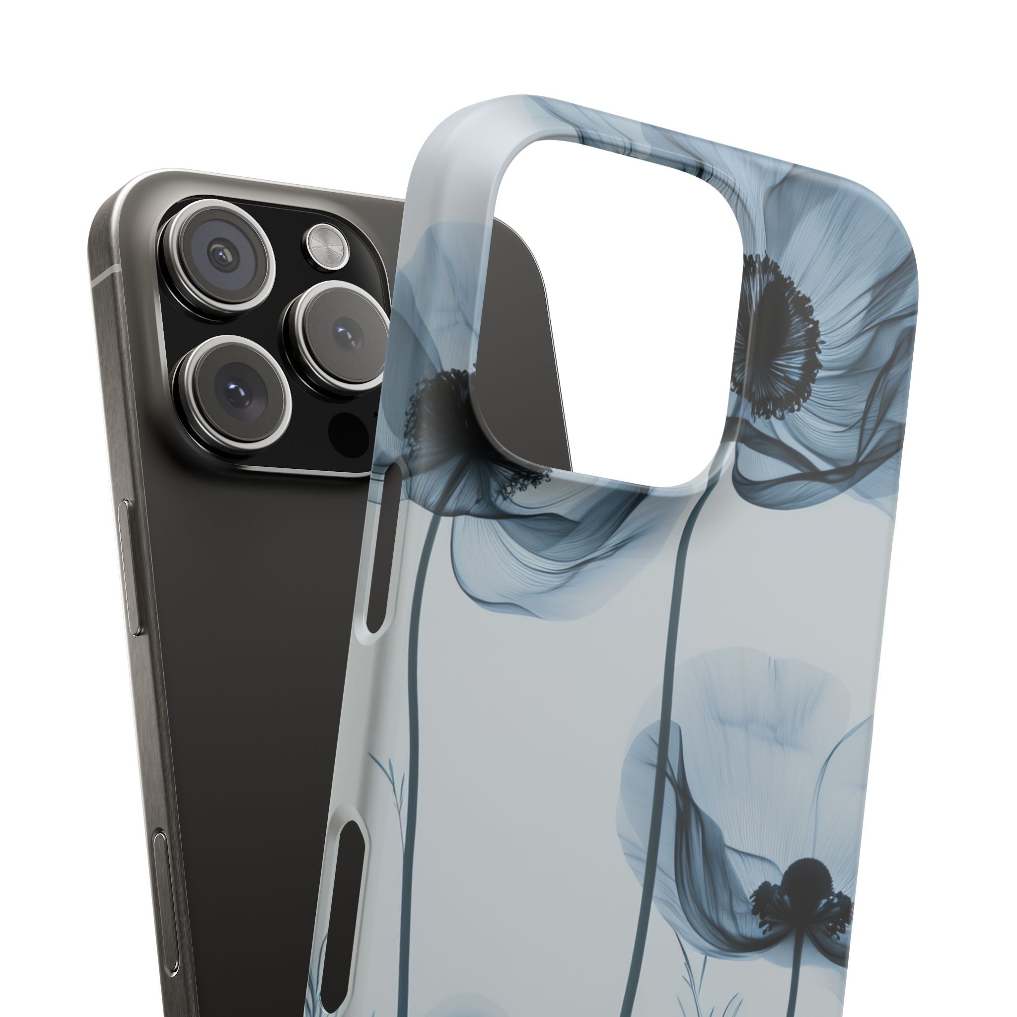 Ethereal X-Ray Flowers iPhone 16 - Slim Phone Case