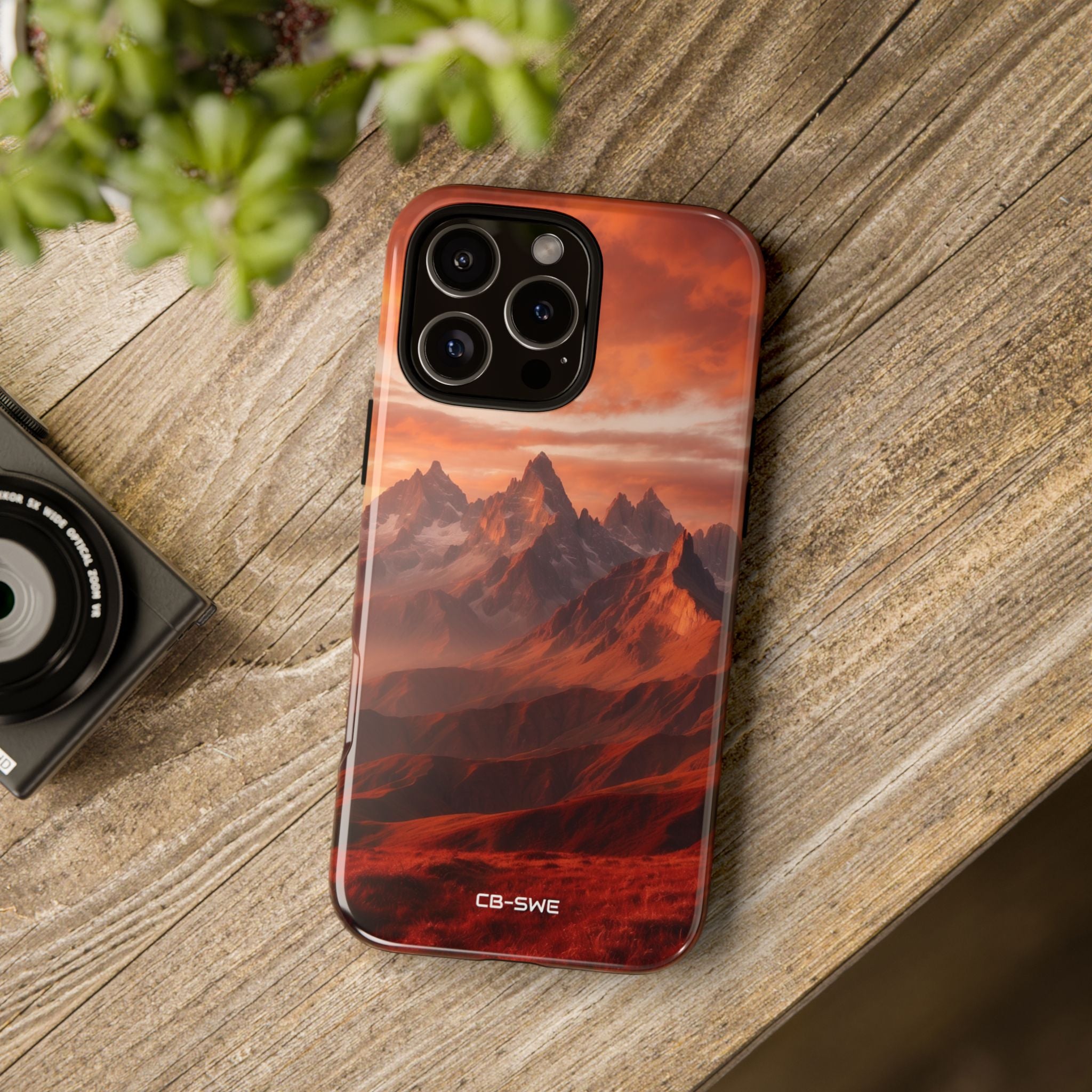 Mountain Peaks Glowing - iPhone Case