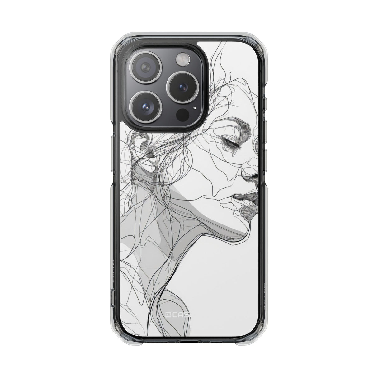 Ethereal Contours - Phone Case for iPhone (Clear Impact - Magnetic)