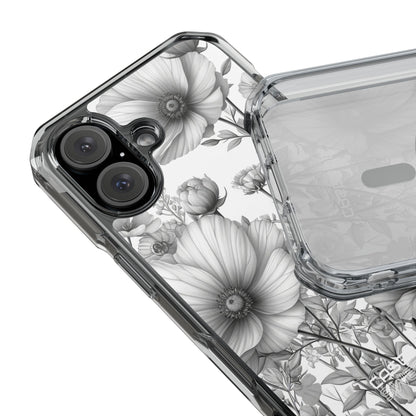 Vintage Floral Etching iPhone 16 - Impact Clear+