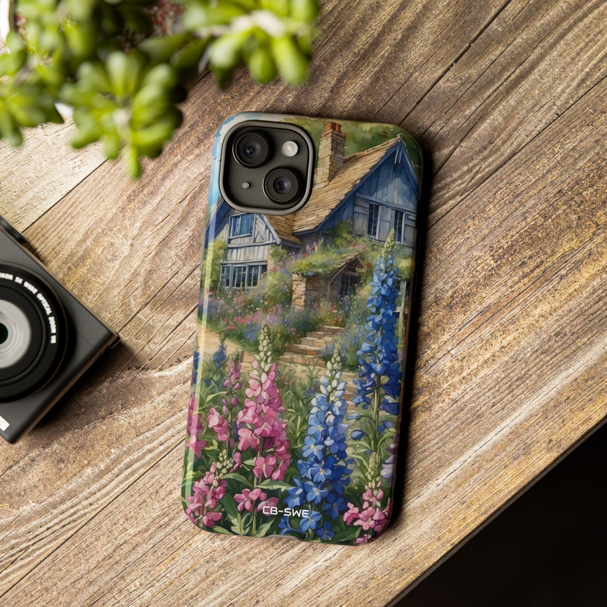 Cottage Surrounded Blossoms - iPhone Case