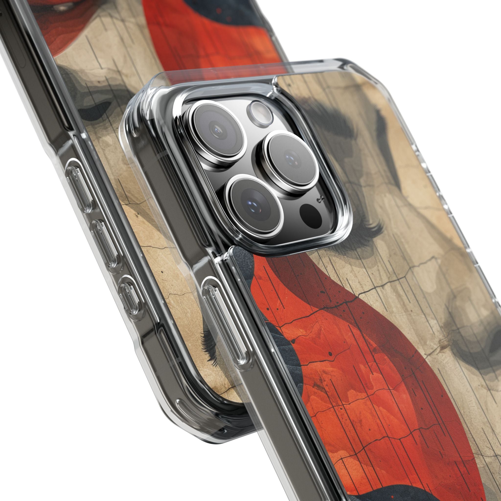 Crimson Flow Profile iPhone 16 - Impact Clear+