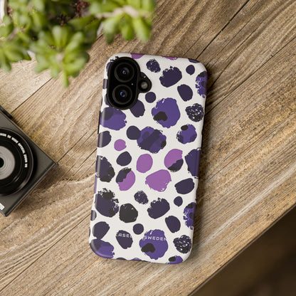 Purple Inkblots iPhone 16 - Tough Phone Case