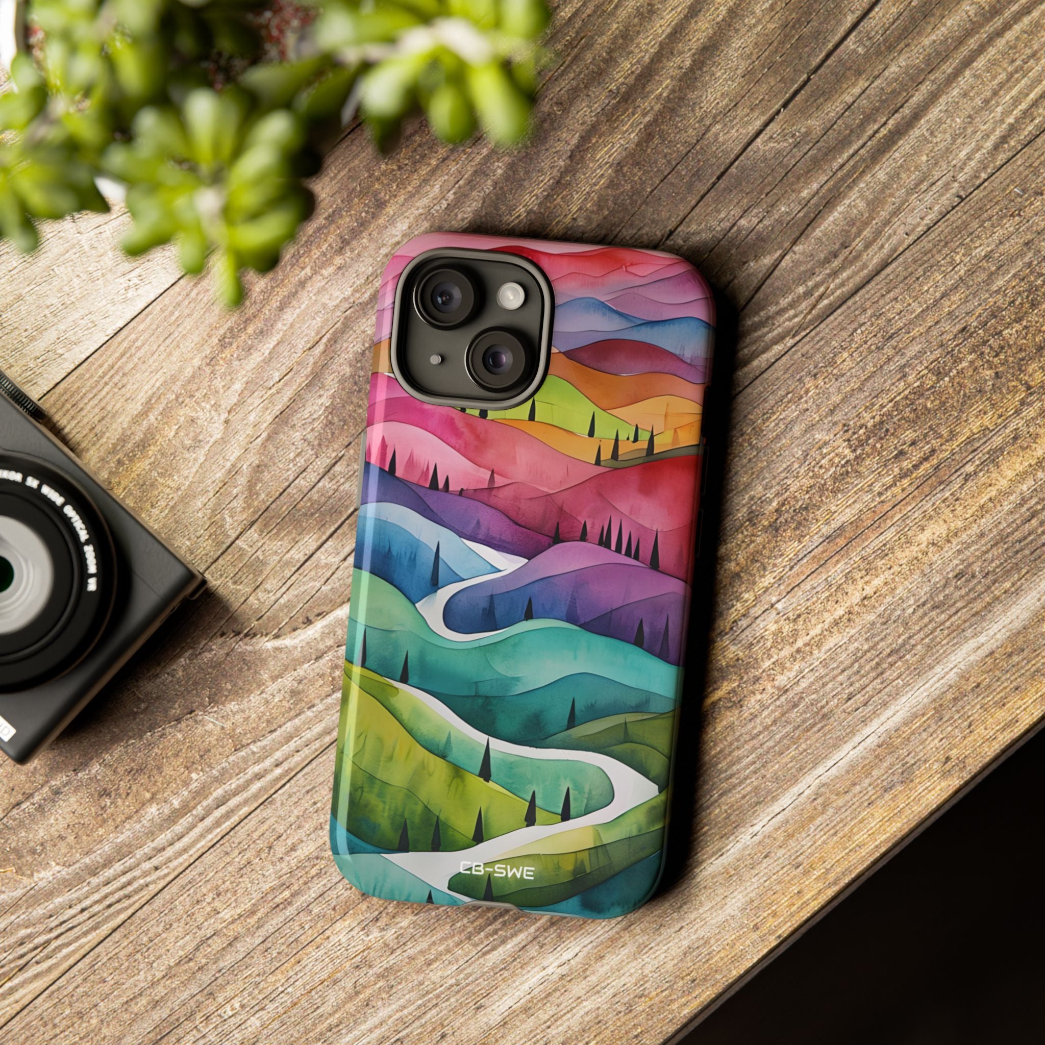 Whimsical Colorful Valleys - iPhone Case