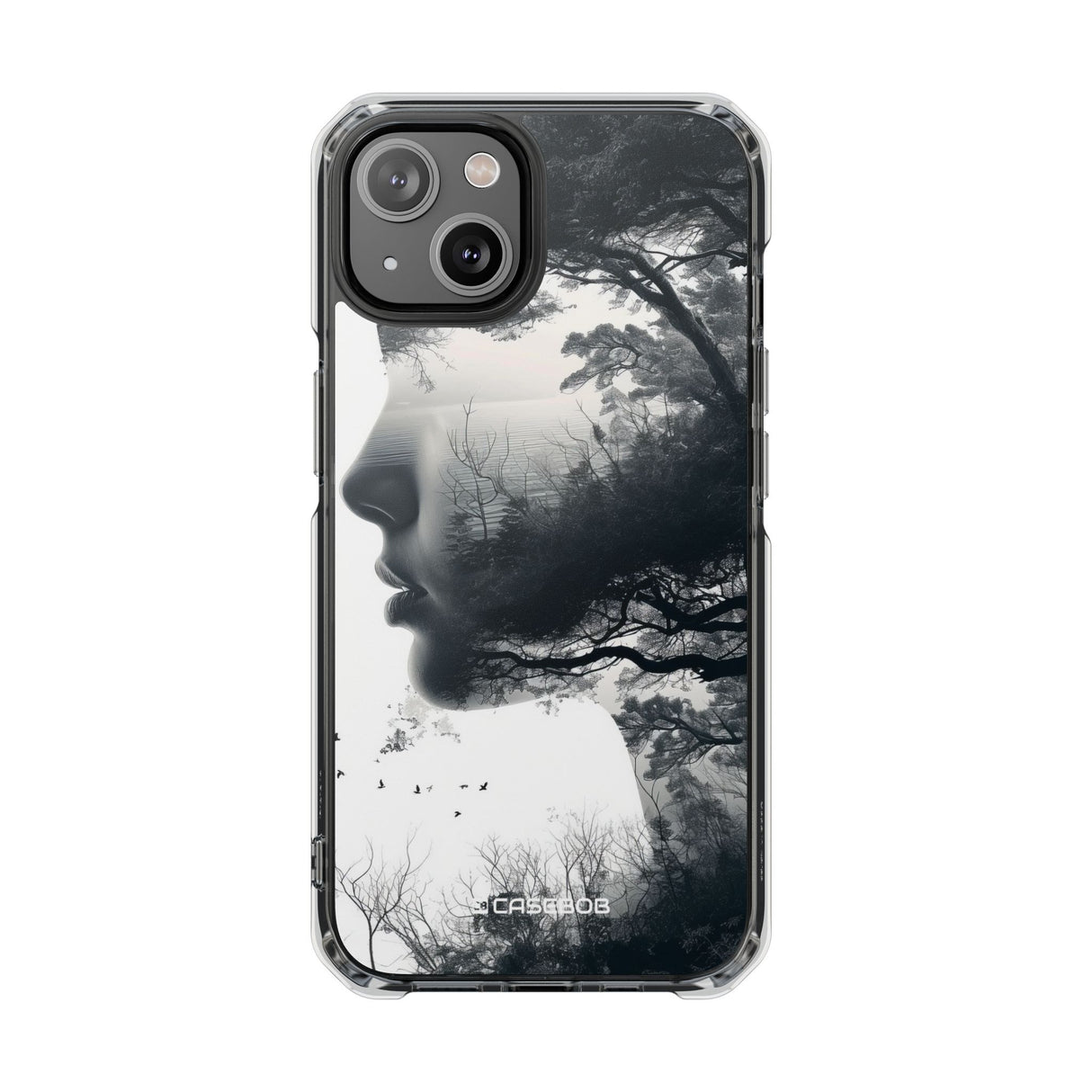 Nature Silhouette - Phone Case for iPhone (Clear Impact - Magnetic)