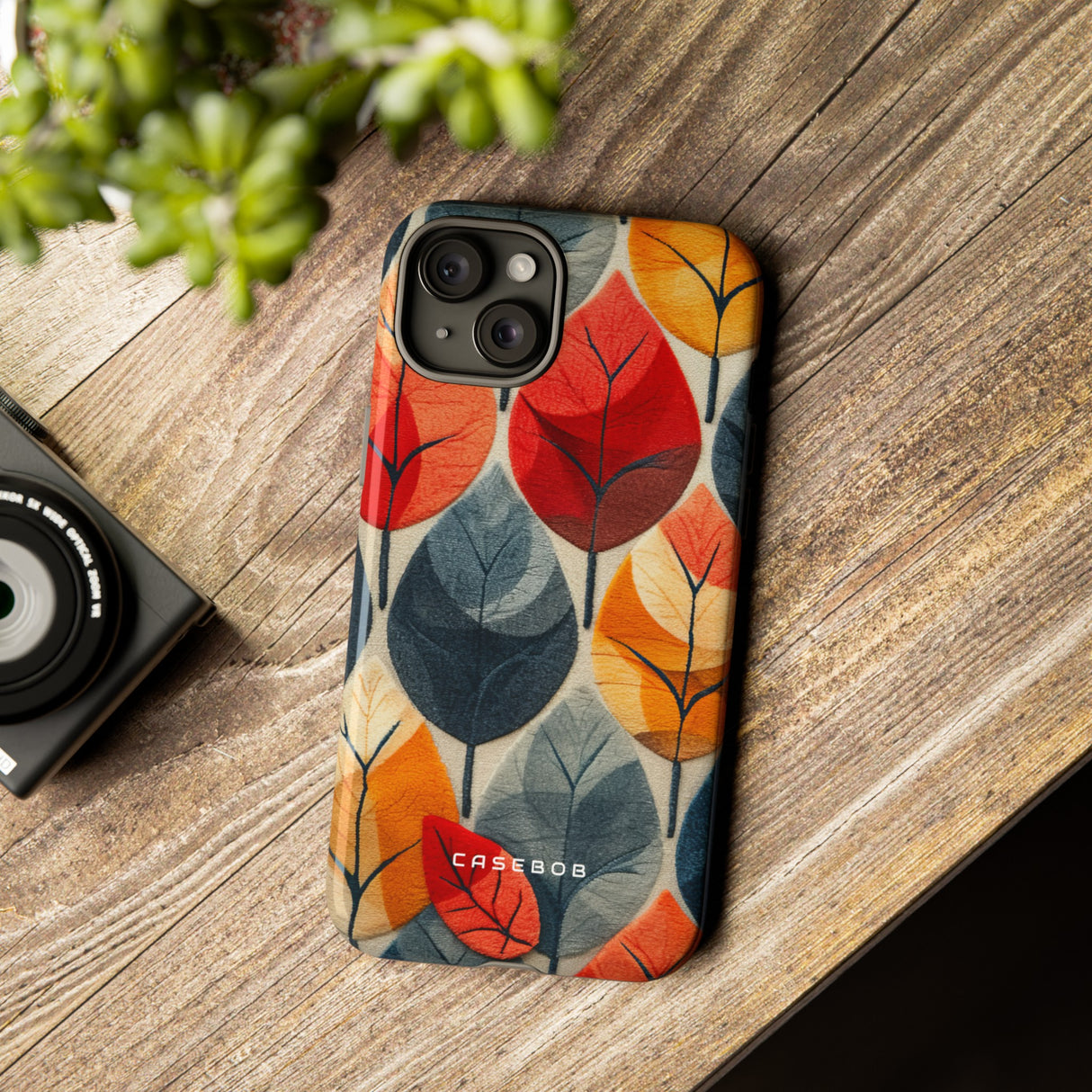 Scandinavian Leafy Serenity - Protective Phone Case