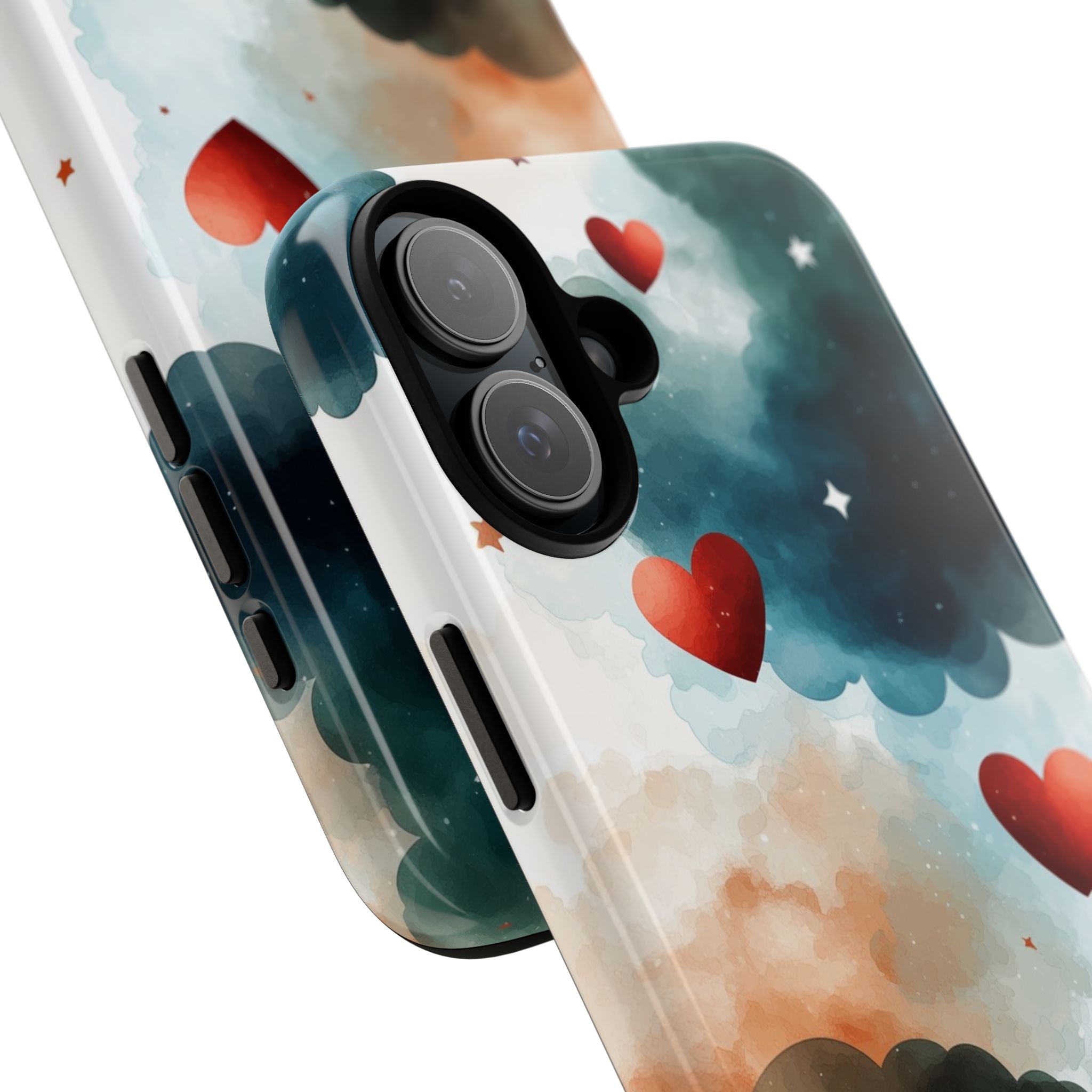 Floating Hearts Dance - iPhone Case