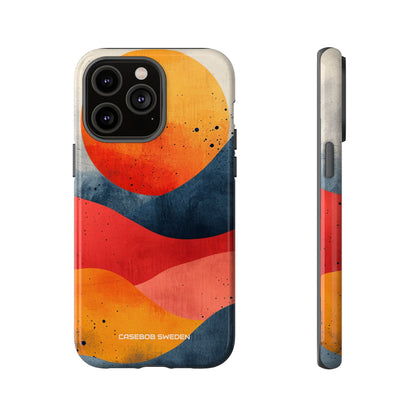 Sunburst Waves - Tough iPhone 14 Phone Case