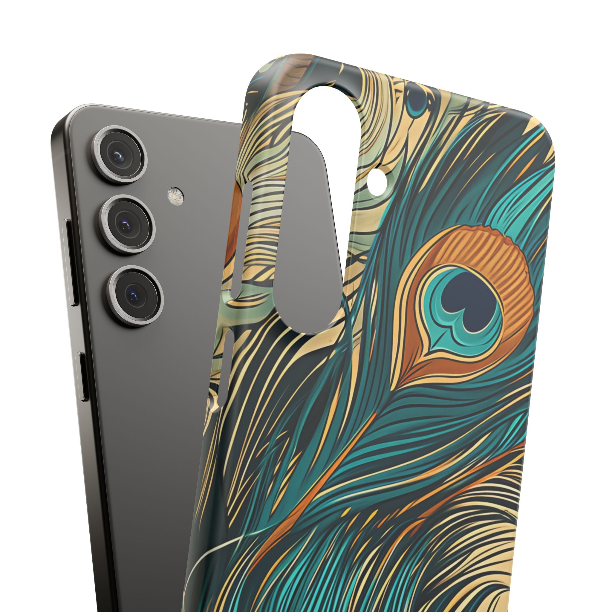 Art Nouveau Peacock Elegance Samsung S24 - Slim Phone Case