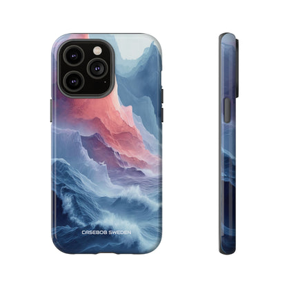 Mountain Wave Serenity - Tough iPhone 14 Phone Case