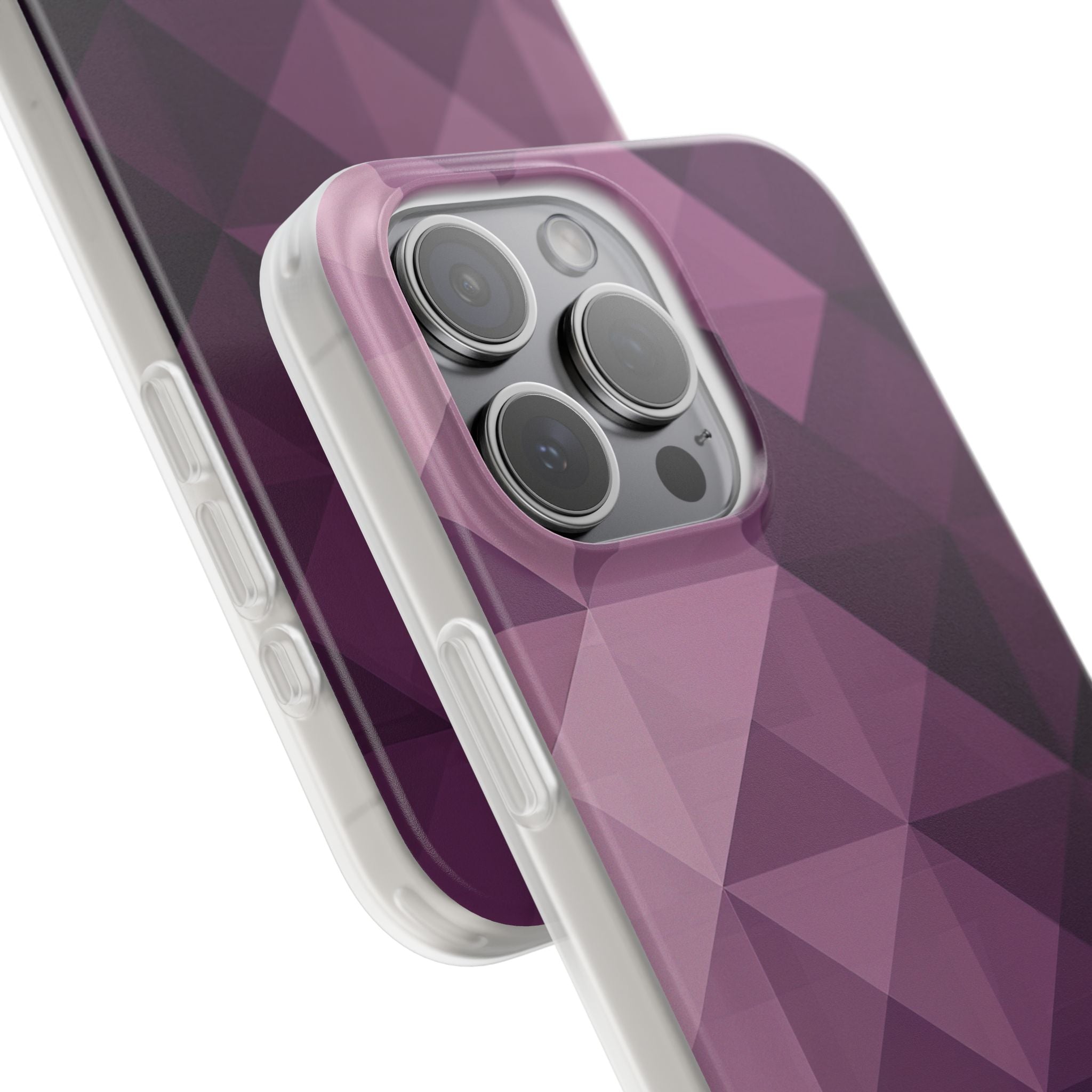 Gradient Purple Mosaic iPhone 15 - Flexi Phone Case