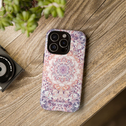 Purple Pink Mandala - Tough iPhone 16 Phone Case