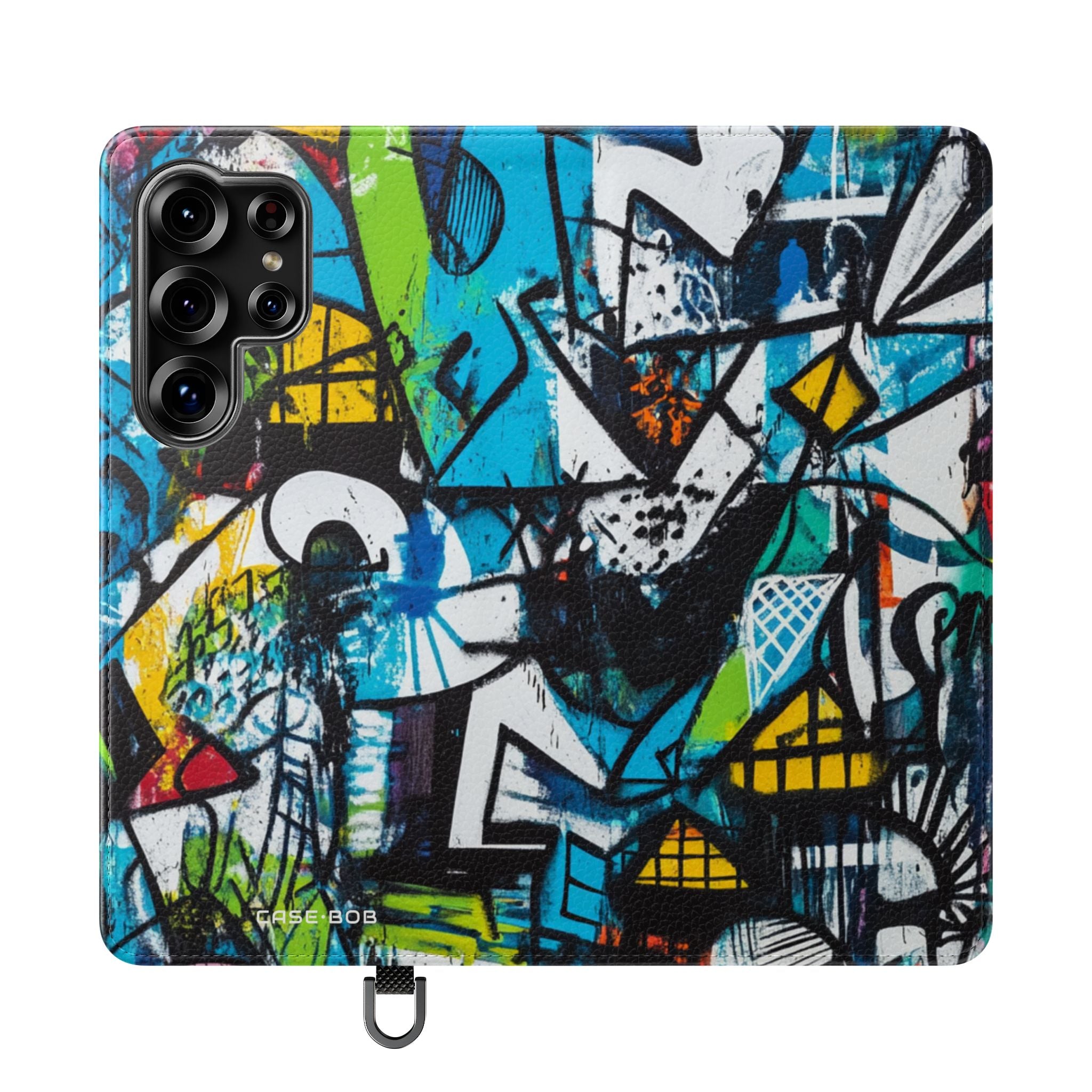 Bold Shapes Blue - Samsung S25 Ultra Case - Wallet