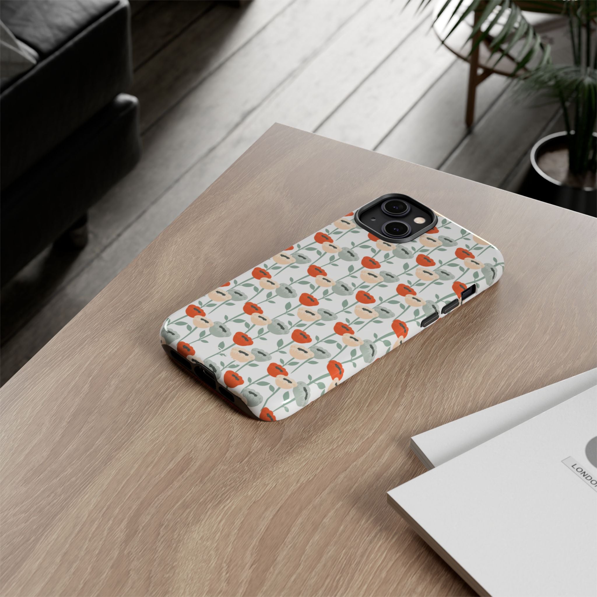 Minimalist Floral Elegance - iPhone Case
