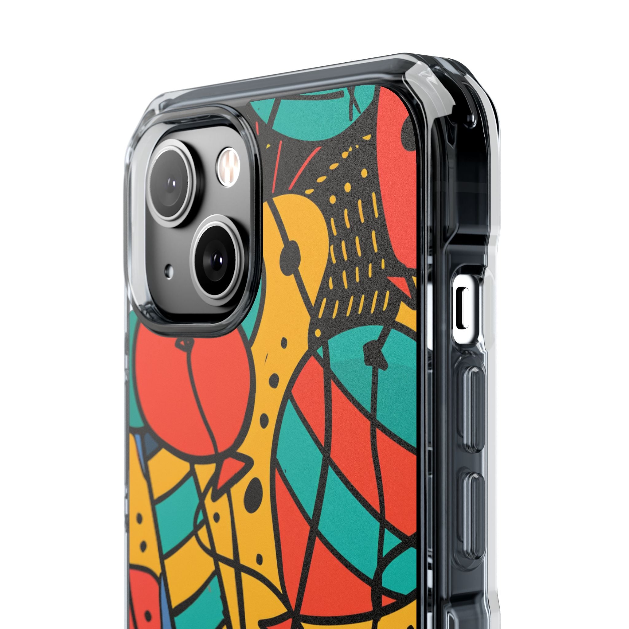 Playful Lines in Motion iPhone 14 - Clear Impact Phone Case