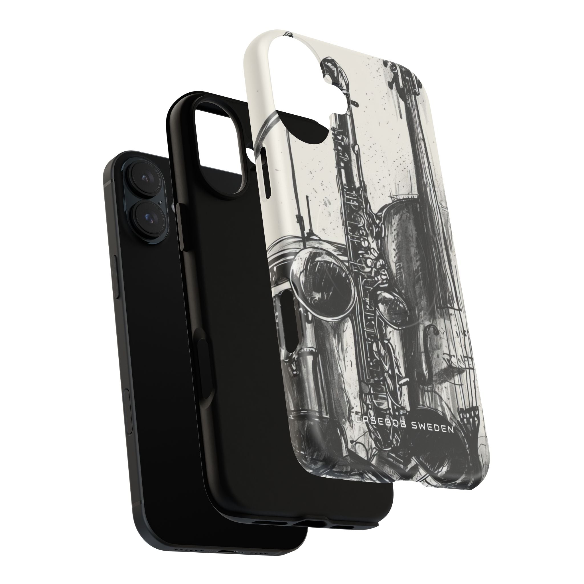 Jazz Instrument Line Symphony iPhone 16 | Tough+ Phone Case