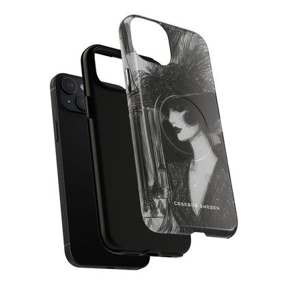 Timeless Elegance in Monochrome iPhone 15 | Tough+ Phone Case