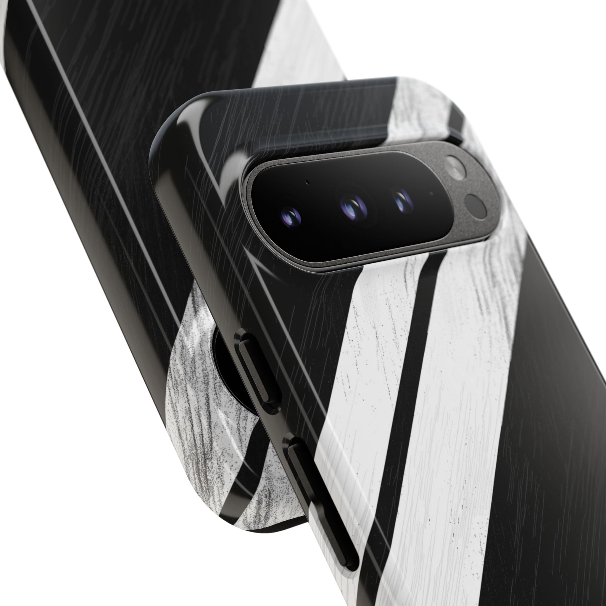 Distressed Stripe Motion Google Pixel 9 Pro Case - Tough