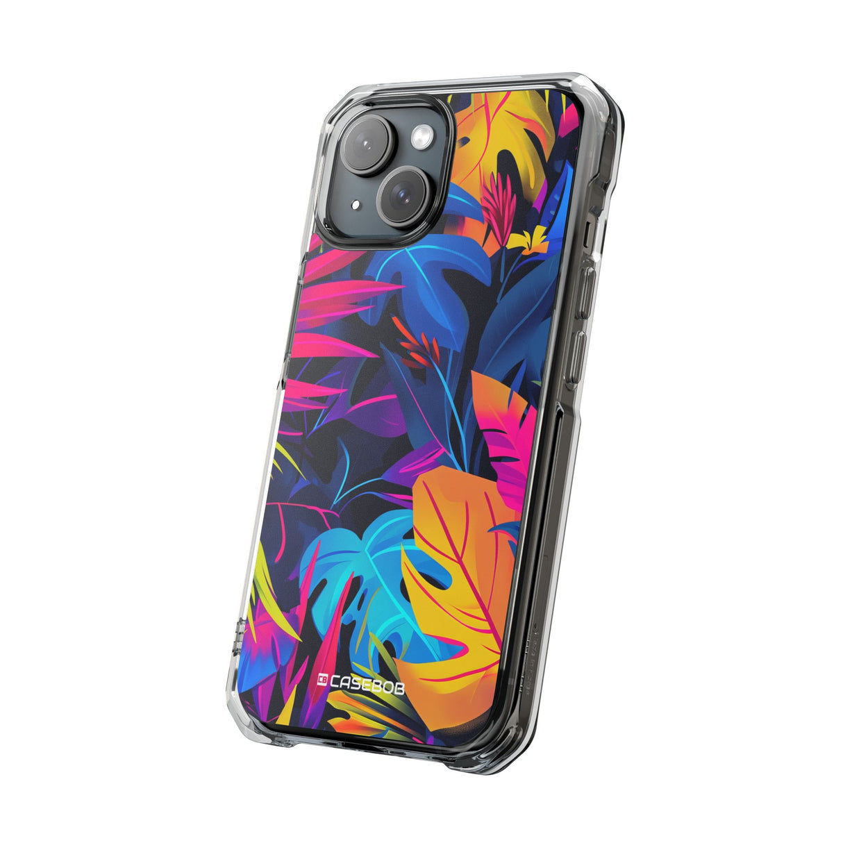 Neon Pantone Pattern | Phone Case for iPhone (Clear Impact Case - Magnetic)