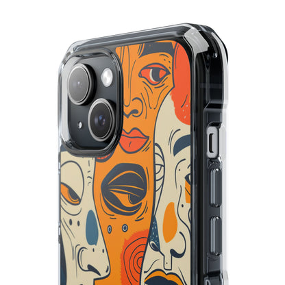 Fiery Faces iPhone 15 Case - Impact
